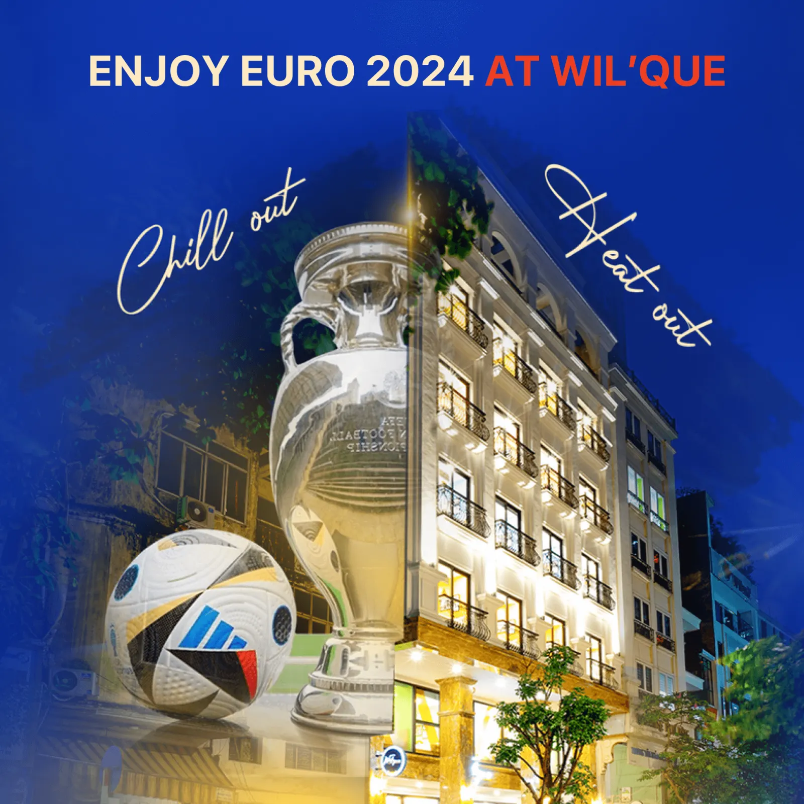 Wil'que Hotel's Euro 2024 Getaway: Book a Room, Get Bia Hơi and Snacks, and Enjoy the Game