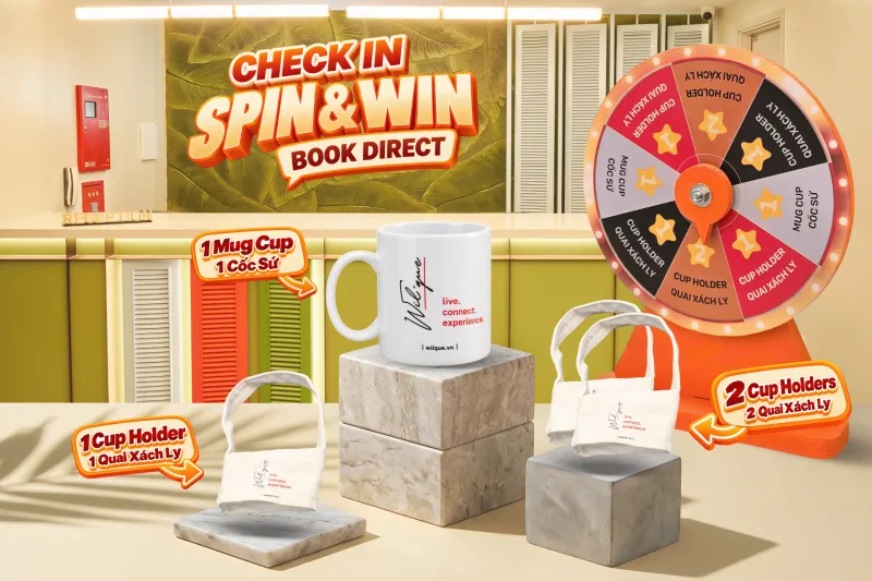 Check In – Spin & Win: Book Direct at Wil'que and Get a Guaranteed Gift